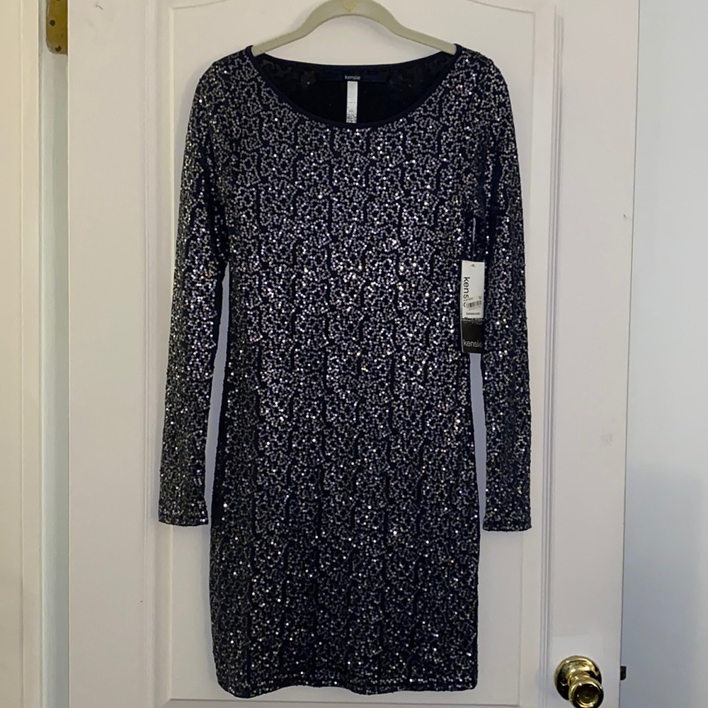 Kensie Sequin Mini Dress